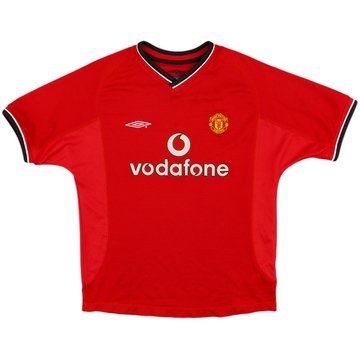 2000-02 Manchester United Maillot domicile - 8/10 - (M.Boys)