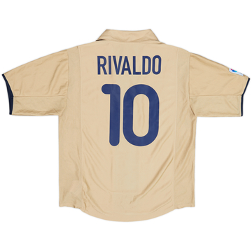 2001-03 Barcelona Maillot extérieur Rivaldo #10 - 8/10 - (L)