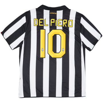 2010-11 Juventus Maillot Domicile Del Piero #10 - 7/10 - (XL)
