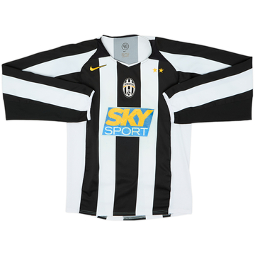 2004-05 Juventus Maillot Domicile Manches Longues - 5/10 - (S)