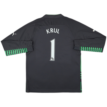 2014-15 Newcastle Maillot Gardien ML Version Joueur Krul #1 - 9/10 - (XL)