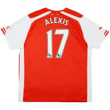 2014-15 Arsenal Maillot Domicile Alexis #17 - 6/10 - (L)