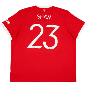 2021-22 Manchester United Maillot domicile Shaw #23 - 9/10 - (3XL)