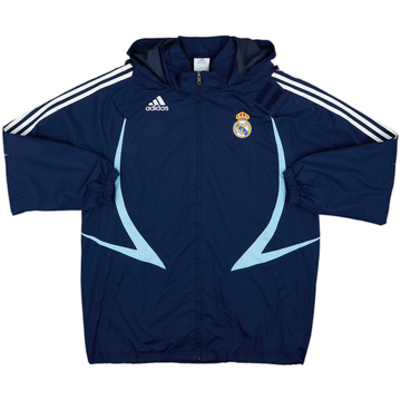 2007-08 Real Madrid adidas Veste de pluie à capuche - 8/10 - (XL)