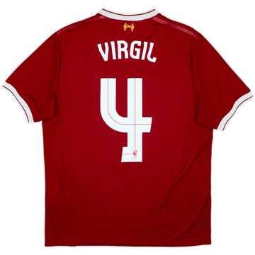 2017-18 Liverpool 125 ans Maillot domicile Virgil #4 - 5/10 - (M)