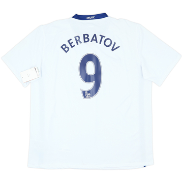 2008-10 Manchester United Maillot Extérieur Berbatov #9 (XL)