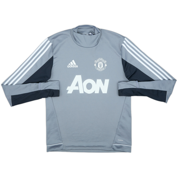 2017-18 Manchester United adidas Sweat-shirt - 8/10 - (S)