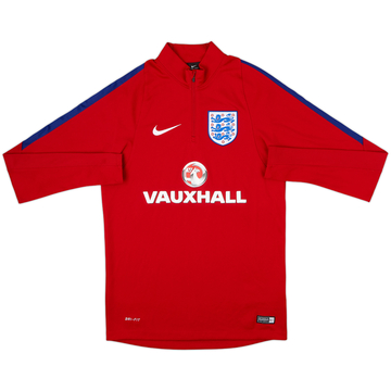 2016-17 England Nike Haut d'entraînement 1/4 Zip - 8/10 - (S)