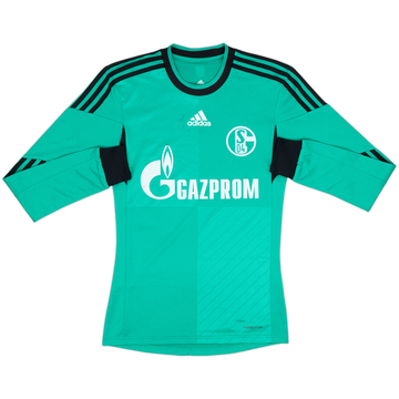 2013-15 Schalke Maillot Version Joueur Troisième ML - 6/10 - (S)