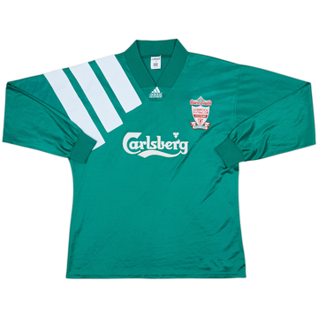 1992-93 Liverpool Maillot extérieur Centenaire ML version joueur - 6/10 - (L/XL)