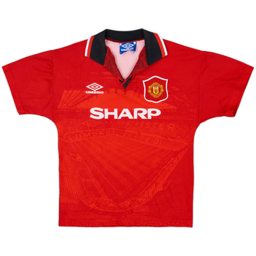 1994-96 Manchester United Maillot domicile - 8/10 - (L. Garçons)