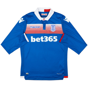 2017-18 Stoke City Maillot Extérieur Manches Longues - 10/10 - (S)