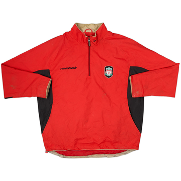 2003-04 Liverpool Reebok Haut d'entraînement 1/4 Zip - 6/10 - (L)