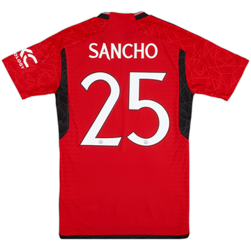 2023-24 Manchester United Maillot domicile version match Sancho #25