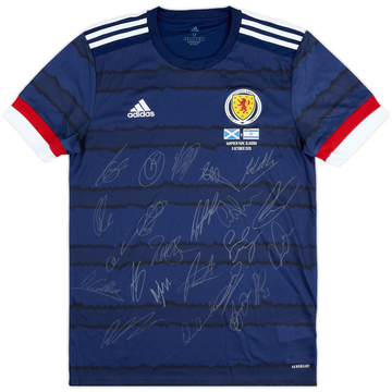 Maillot domicile Scotland 2020 version joueur signé par l'équipe - 9/10 - (M)