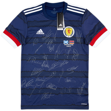 Maillot domicile Écosse 2021 (version match) signé par l'équipe (S)