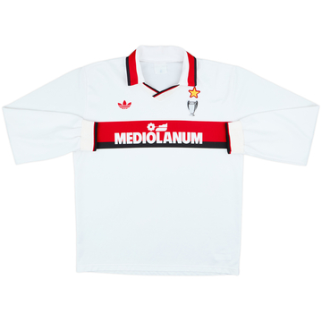 1990-91 AC Milan Maillot ML extérieur - 8/10 - (L)