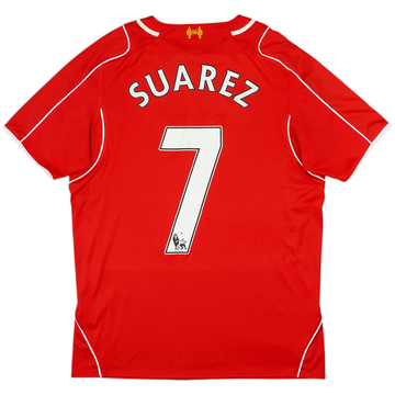 2014-15 Liverpool Maillot domicile Suarez #7 - 5/10 - (M)