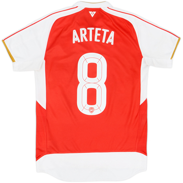 2015-16 Arsenal Maillot domicile Arteta #8 - 8/10 - (S)
