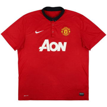 2013-14 Manchester United Maillot Domicile - 5/10 - (XL)