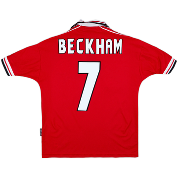 1998-00 Manchester United Maillot domicile Beckham #7 - 8/10 - (Y)