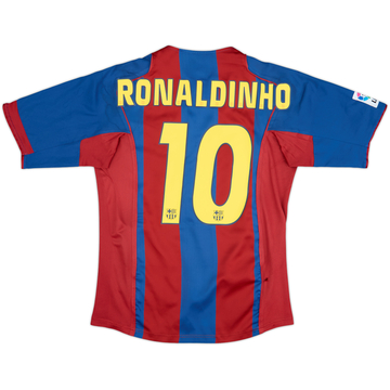 2004-05 Barcelona Maillot Domicile Ronaldinho #10 - 5/10 - (S)