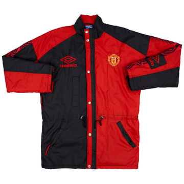 1995-97 Manchester United Umbro Manteau de banc rembourré - 7/10 - (M)