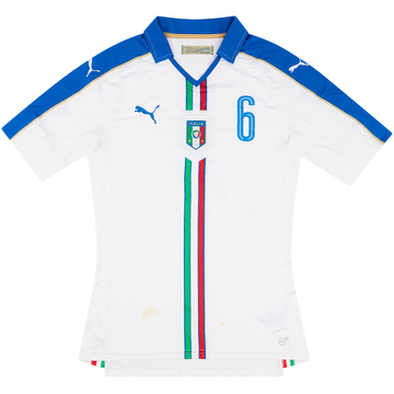 2016-17 Italy U-21 Maillot extérieur de dotation #6