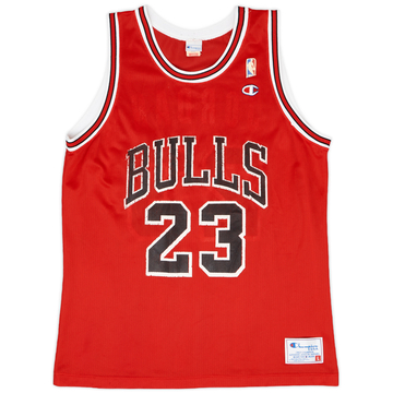 1991-93 Chicago Bulls Jordan #23 Champion Maillot extérieur - 5/10 - (L)