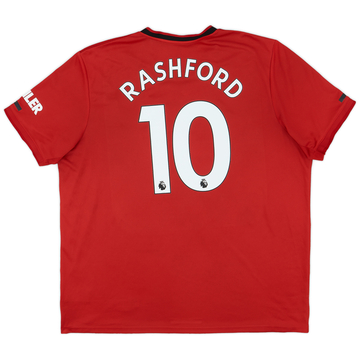 2019-20 Manchester United Maillot domicile Rashford #10 - 7/10 - (XXL)