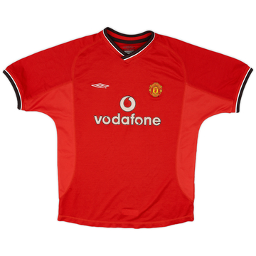 2000-02 Manchester United Maillot Domicile - 8/10 - (Garçons L)