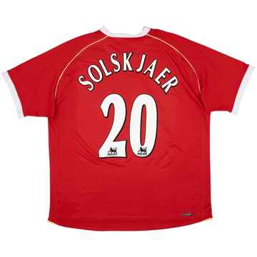 2006-07 Manchester United Maillot domicile Solskjaer #20 - 6/10 - (XXL)