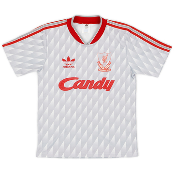1989-91 Liverpool Maillot extérieur - 8/10 - (Garçons M)
