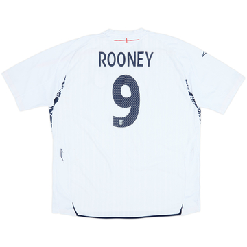 2007-09 England Maillot Domicile Rooney #9 - 5/10 - (3XL)