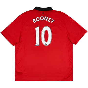 2013-14 Manchester United Maillot Domicile Manches Longues Rooney #10 - 5/10 - (3XL)
