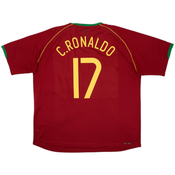 2006-08 Portugal Maillot domicile C.Ronaldo #17 8/10 (3XL)