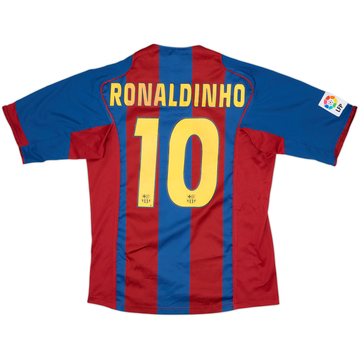 2004-05 Barcelona Maillot domicile Ronaldinho #10 - 5/10 - (M)