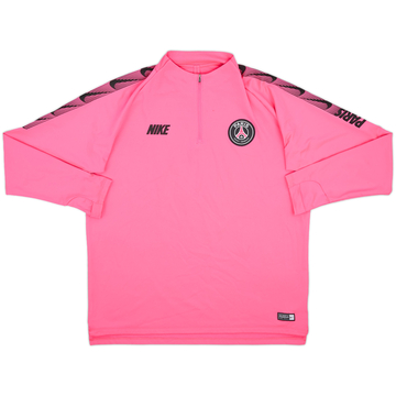 2018-19 Paris Saint-Germain Nike Haut d'entraînement 1/4 Zip - 8/10 - (XL)