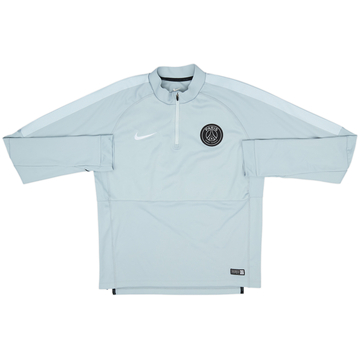 2014-15 Paris Saint-Germain Nike 1/4 Zip Haut d'entraînement - 8/10 - (L)
