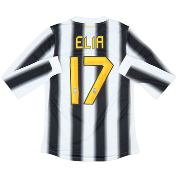 2011-12 Juventus Maillot Domicile L/S Édition Match Signé Elia #17