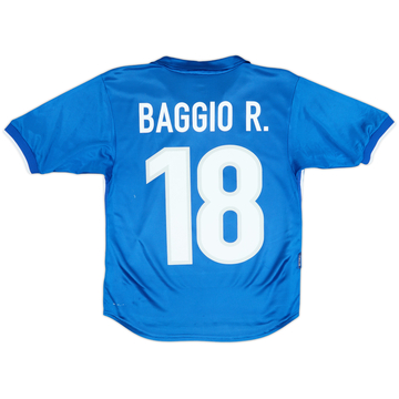 1997-98 Maillot Domicile Italie Baggio R.#18 - 7/10 - (XL.Boys)