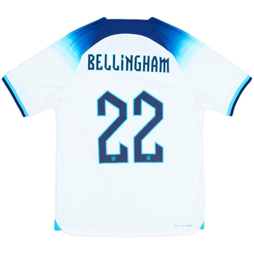 2022-23 England Maillot Domicile Authentique Bellingham #22 - 9/10 - (M)