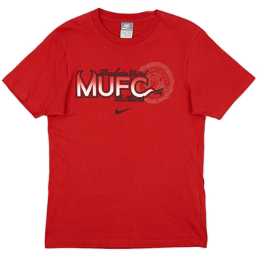 2009-10 Manchester United Nike T-shirt graphique - 8/10 - (S)