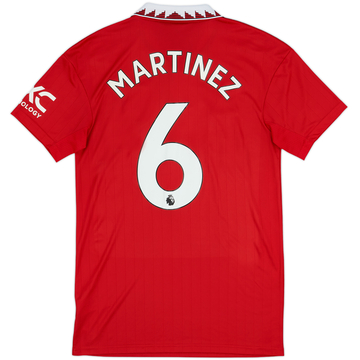 2022-23 Manchester United Maillot domicile Martinez #6 - 10/10 - (S)