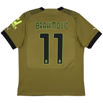 2022-23 AC Milan Maillot Third Ibrahimovic #11 - 9/10 - (L)