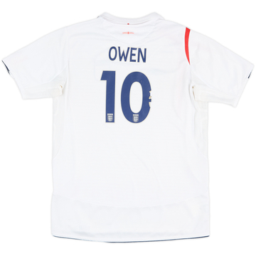 2005-07 England Maillot domicile Owen #10 - 5/10 - (XL.Boys)