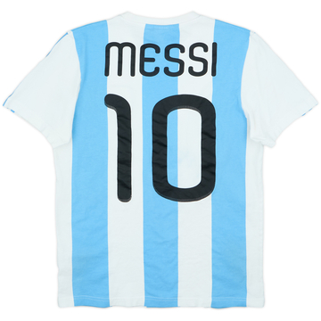 2010 Argentina adidas T-shirt en coton Messi #10 - 7/10 - (S)