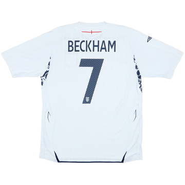 2007-09 England Maillot domicile Beckham #7 - 7/10 - (XL)