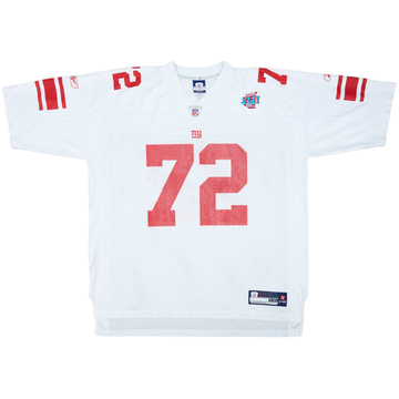 2007 New York Giants Umenyiora #72 Super Bowl XLII Reebok On Field Maillot extérieur - 5/10 - (XXL)
