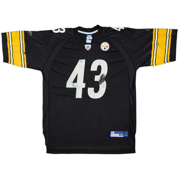 2005-06 Pittsburgh Steelers Polamalu #43 Reebok Maillot domicile - 5/10 - (XL)